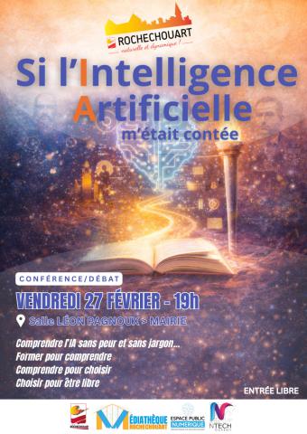 Conf&eacute;rence sur l'intelligence artificielle le vendredi 27 f&eacute;vrier &agrave; 19h &agrave; la mairie de Rochechouart
